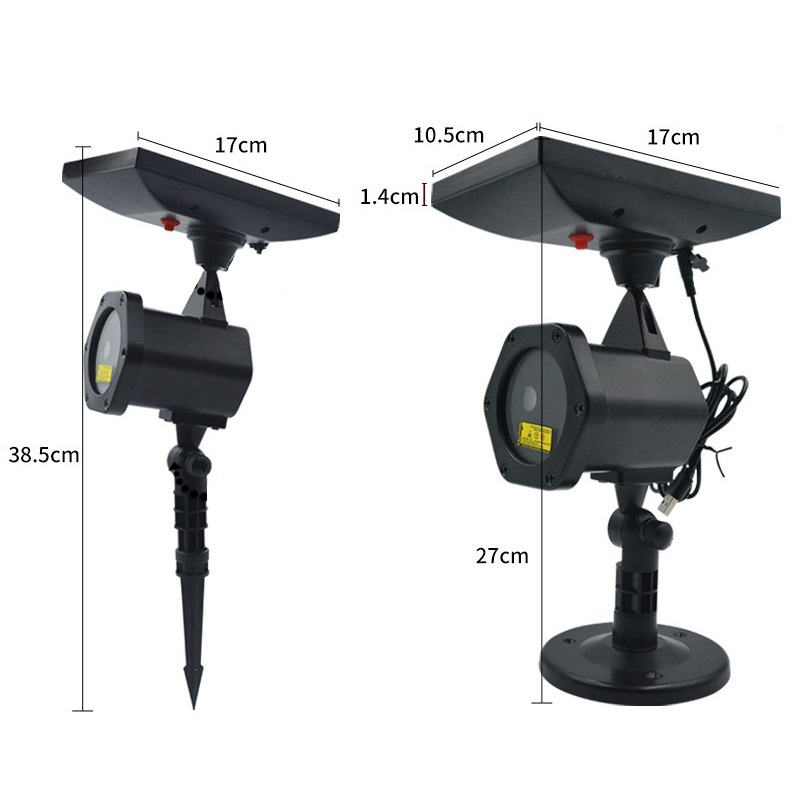 Outdoor waterproof lawn lights, garden laser lights, courtyard landscape solar lights, Christmas supplies, home background full figure