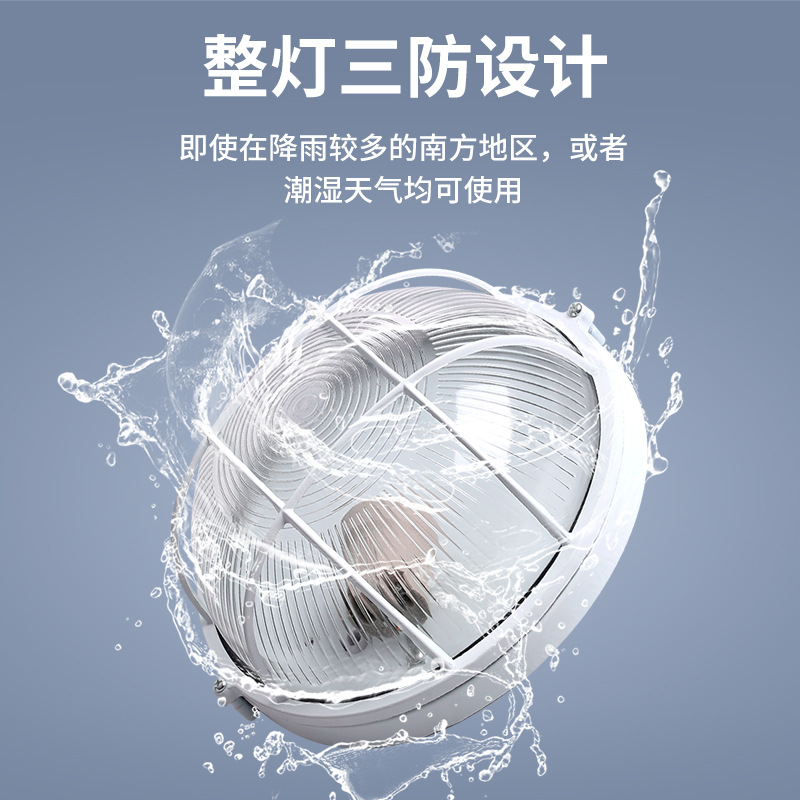 led explosion-proof lamps, waterproof, moisture-proof and dustproof three-proof lamps, bathroom, balcony, warehouse, tunnel, factory wall lamps Application Scenario