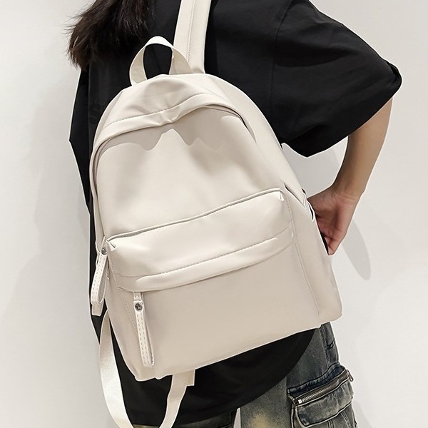 A simple and new Korean-style solid-color high school backpack that is casual and versatile, a simple and fashionable college backpack, and a junior high school backpack Specification drawing