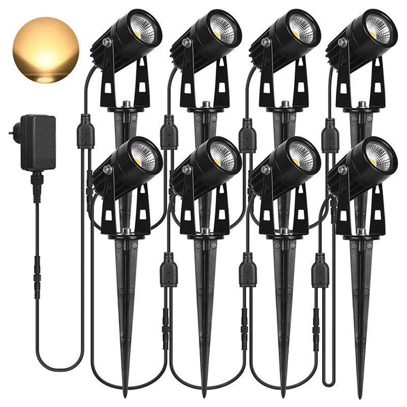LED ground insertion lights, garden and grassland lights, RGB projection lights, ambient lights, illuminated tree lights, courtyard landscape lights, remote control dimming full figure