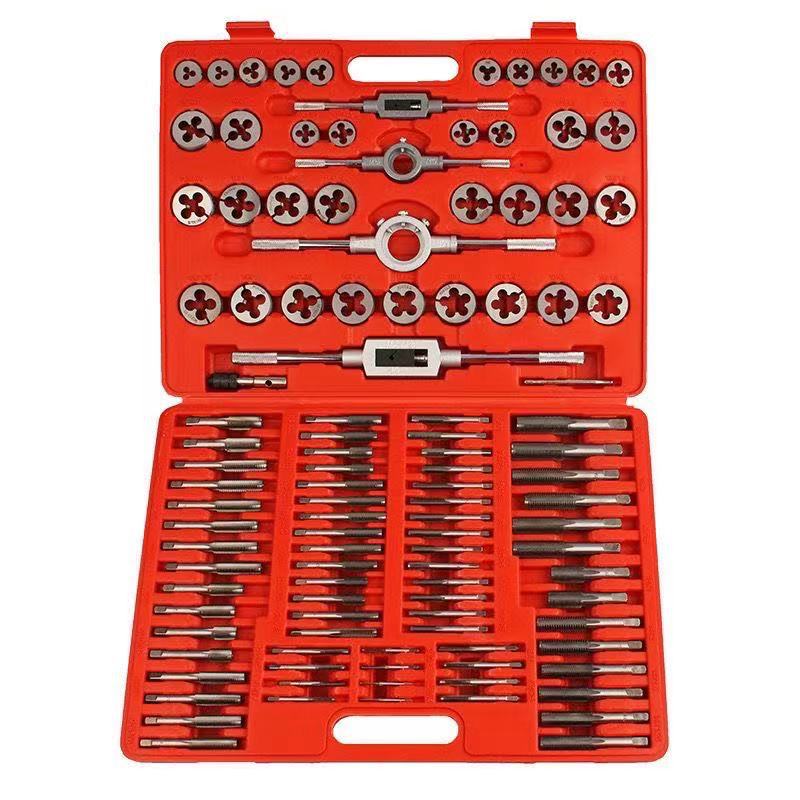 110 metric tap and die set, hand tap wrench, die winch, metric tap combination set Item Picture