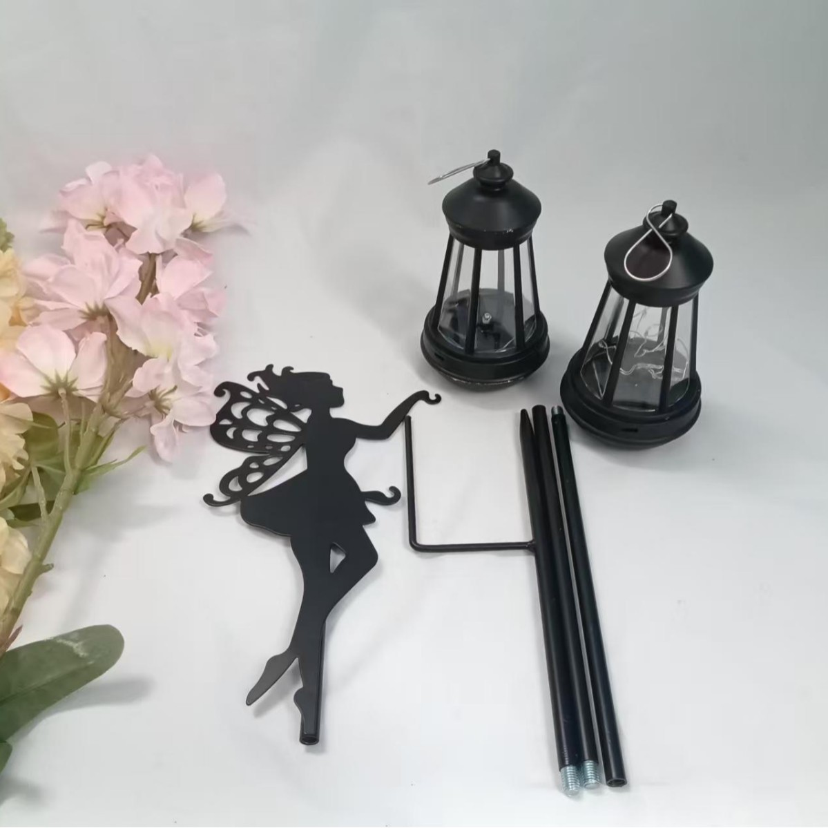Solar night lights for villa courtyards, balconies, outdoor led lights, waterproof decorative landscape atmosphere lights, and hanging tree lights Specification drawing