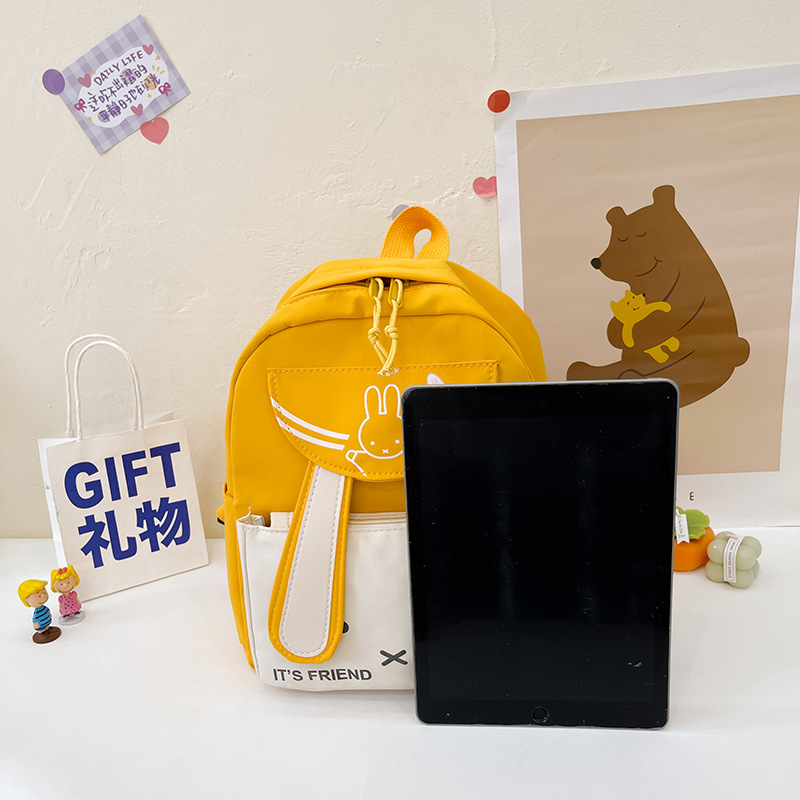 Girls' backpacks for children and babies, cute little rabbit schoolbags, cartoon and fresh backpacks Specification drawing