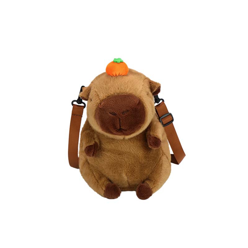 Cute plush toys, capybara bags, capibara dolls, plush single-shoulder bags, and stylish backpacks for girls Item Picture