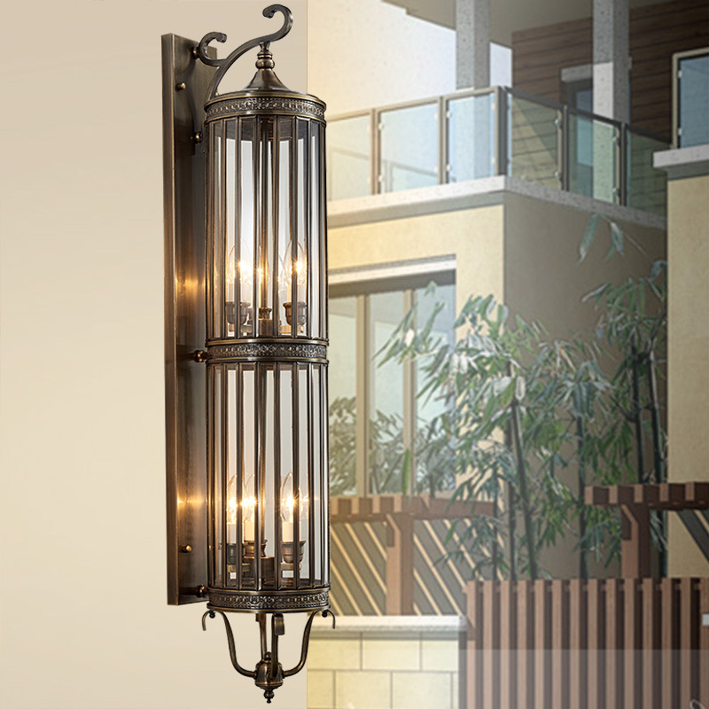 Outdoor wall lamps, waterproof European-style courtyard exterior wall lamps, hotel outdoor balcony corridor corridor wall lamps, villa garden wall lamps Application Scenario