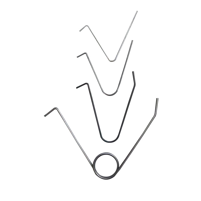 Factory wholesale of tent lift buttons, spring clips, precision wire springs, door locks, lighting fixtures, and V-shaped springs Specification drawing