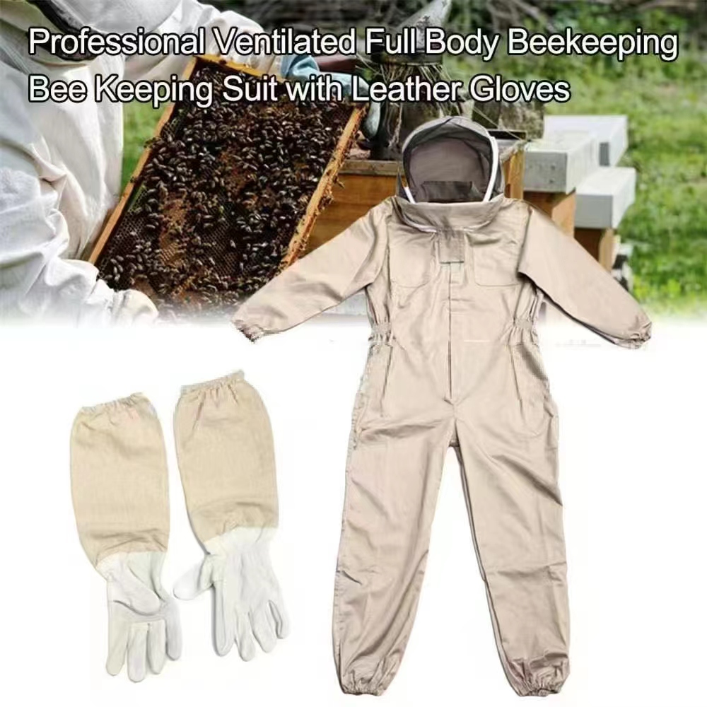 蜂衣蜂帽防蜂衣全套出口养蜂专用衣服太空服加厚防蜂服厚蜂蜜衣服