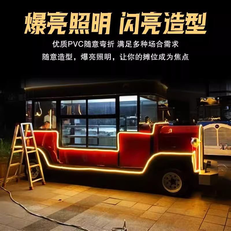 Solar light strip outdoor waterproof courtyard balcony outdoor camping ultra-bright led strip light string ambient light manufacturer Application Scenario
