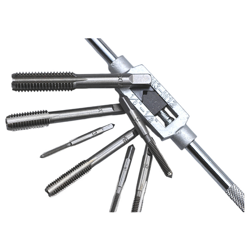 8PC tap winch set in stock wholesale, M3-12 tap die 8-piece set, tap combination set factory direct sales Application Scenario