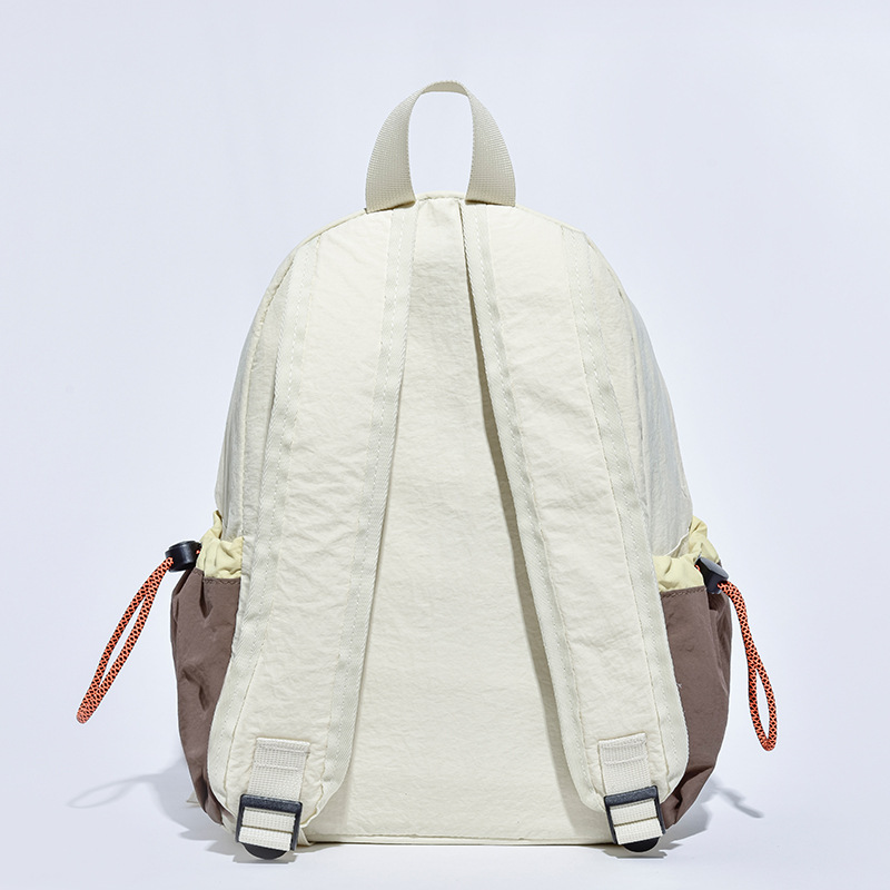 New lightweight outdoor travel backpack for college students, simple small schoolbag, Korean style color contrast, versatile and fresh backpack Specification drawing