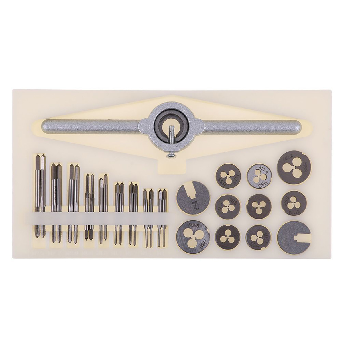 31PC Tap and Die Mini Set, high-speed steel 6542 fine thread tap wrench, winch tap and die undefined