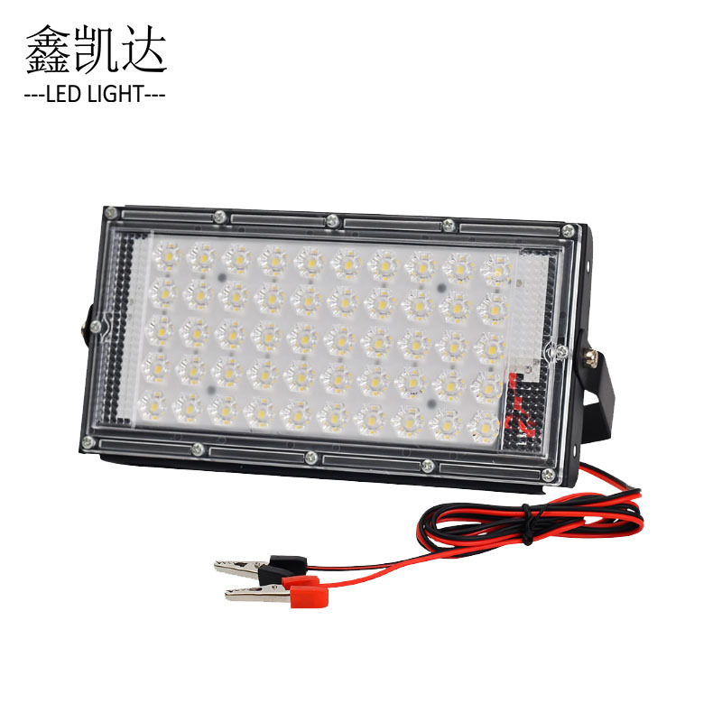 Cross-border manufacturer 12V floodlight, LED floodlight, 220V led iodine tungsten lamp for construction sites full figure