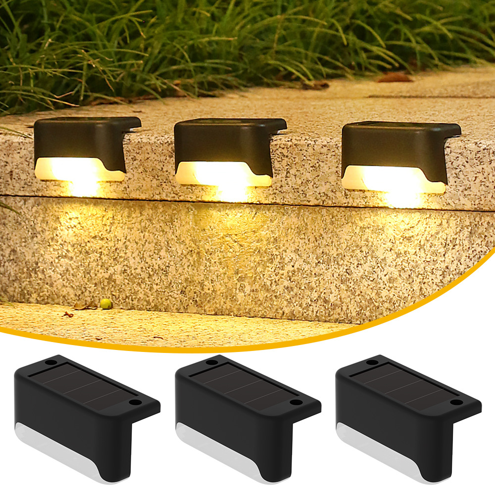 Solar step lights, outdoor rainproof fence lights, staircase lights, courtyard step lights, railing lights, solar wall lights full figure