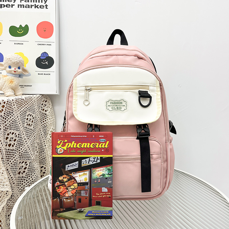 Champion backpack, ins backpack, large capacity for junior high school students, new style for college students, popular high school students, travel forest Application Scenario