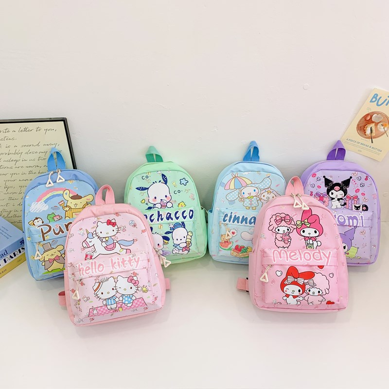 2024 Winter New children's small schoolbag, cartoon and cute girls' kindergarten backpack, baby girls' casual backpack full figure