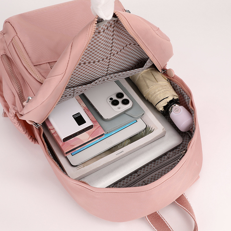 Colorful Fox Cross-border Women's Backpack, large-capacity travel schoolbag, water-resistant nylon student backpack Application Scenario