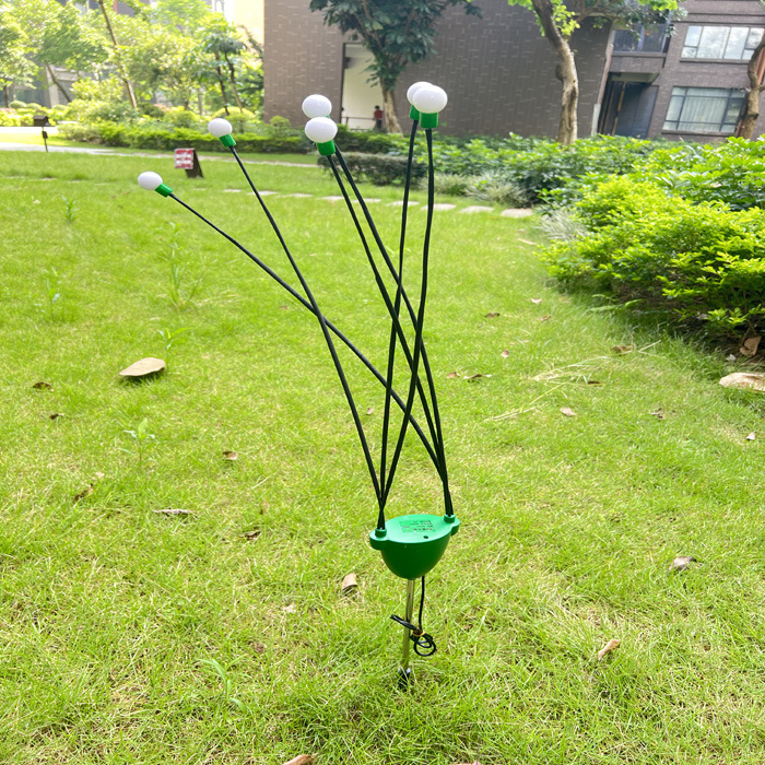 Outdoor atmosphere decoration, retro firefly community courtyard, solar reed lamp, landscape dandelion moon lamp Application Scenario
