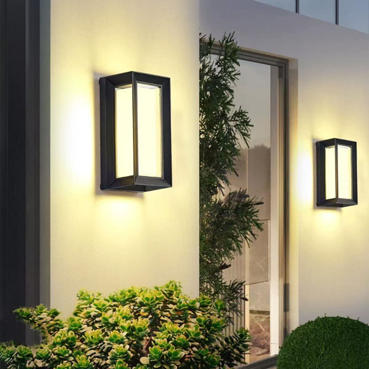 Tuya Smart Outdoor RGBCW wall Lamp LED outdoor courtyard terrace Wall Lamp, WiFi/ZigBee available for selection details Picture