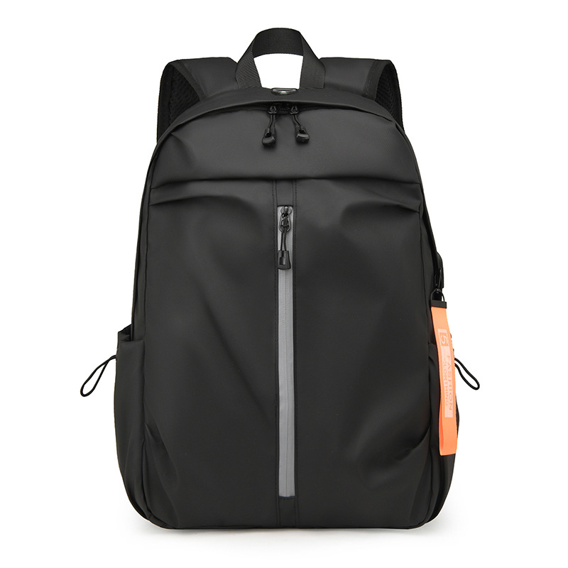 Men's casual large-capacity backpacks, outdoor logo printed computer bags, travel student schoolbags, cross-border wholesale Item Picture