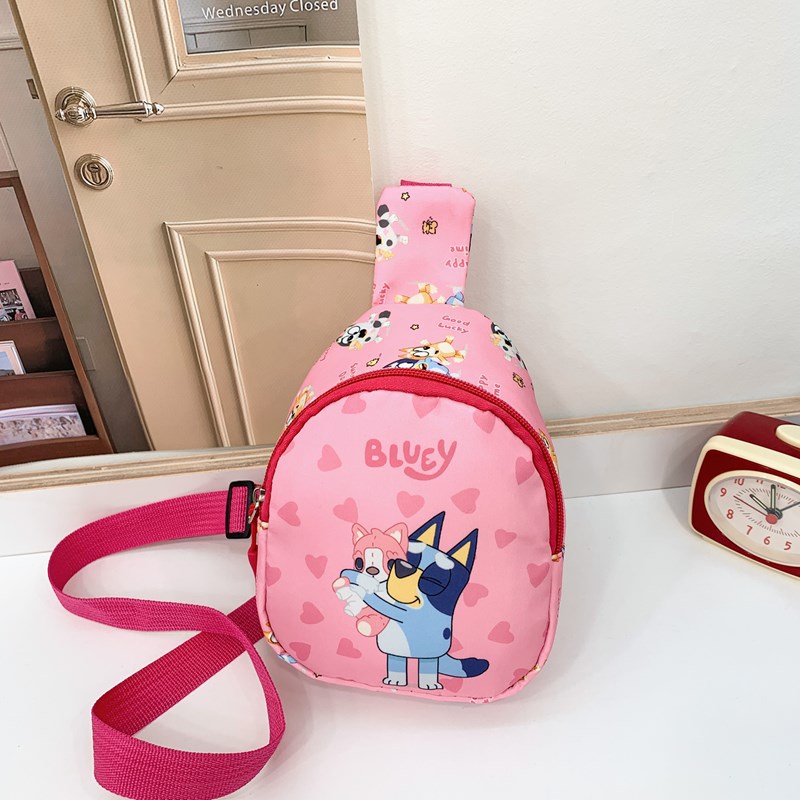 New children's bags, cartoon coin bags for boys and girls, outdoor trendy crossbody bags, and casual chest bags for kindergarten babies Specification drawing