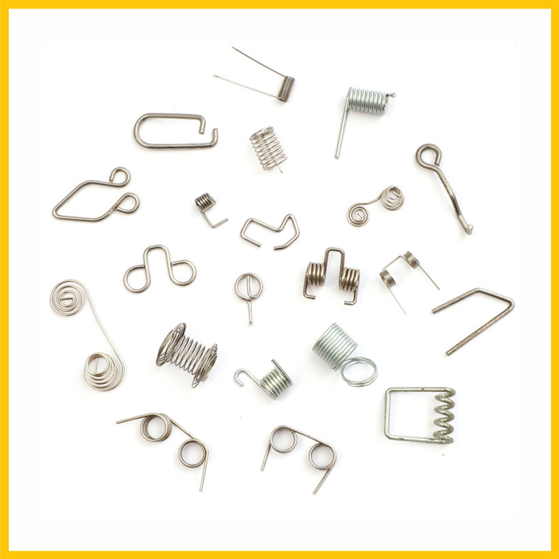 Stainless steel hardware spring switch button accessories spring toys tension spring processing spring manufacturer details Picture