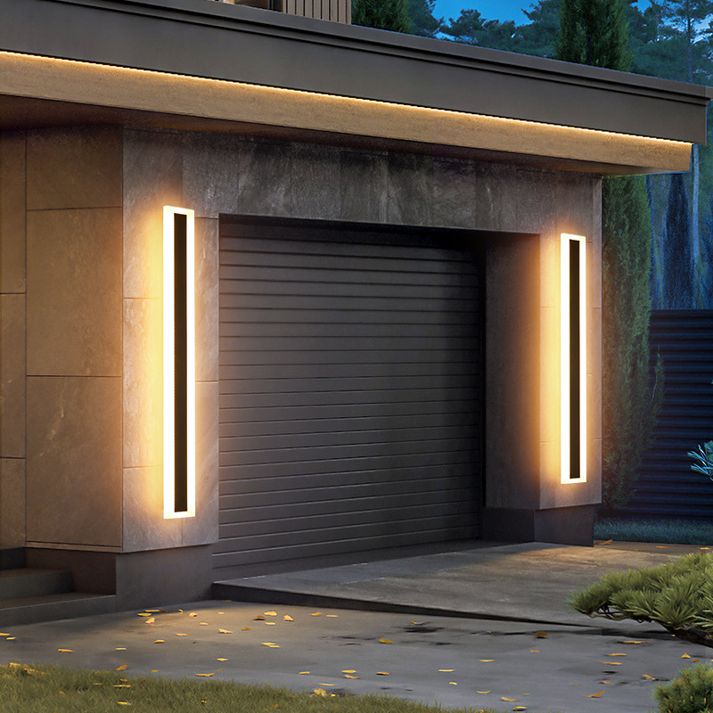 Cross-border energy efficiency certified solar long strip wall lamp, led living room lamp, Nordic spliced bedside lamp, simple and modern RGB Application Scenario