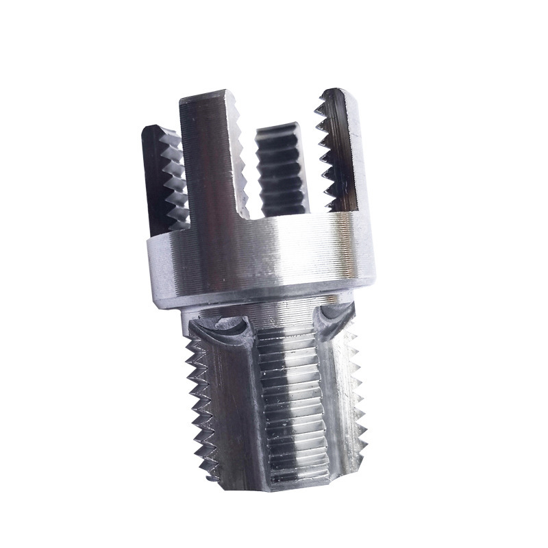 Water pipe internal and external integrated thread opener, electric drill model, 4-point and 6-point die thread tapping integrated tool, PPR thread extraction + threading Item Picture