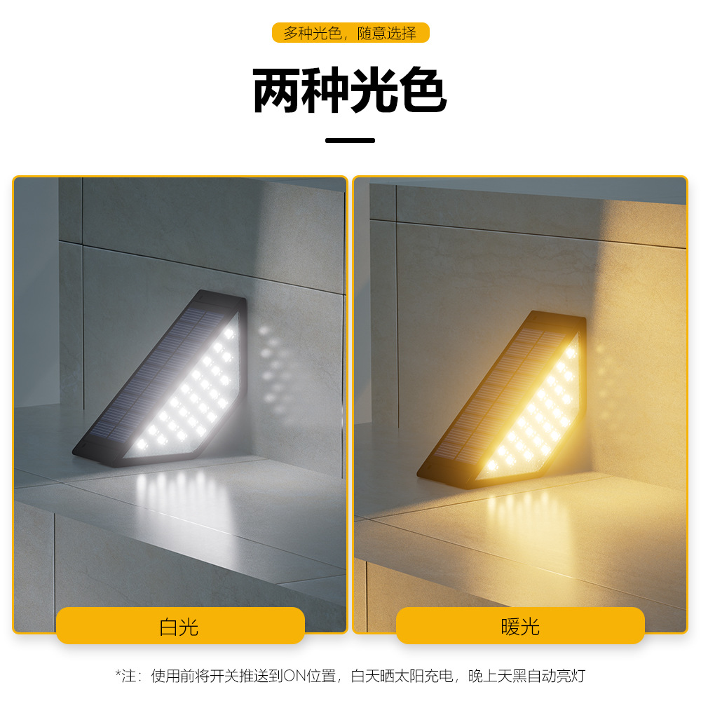Solar lights, staircase lights, garden lights, outdoor waterproof step lights, garden LED staircase and trestle lights, walkway lights Application Scenario