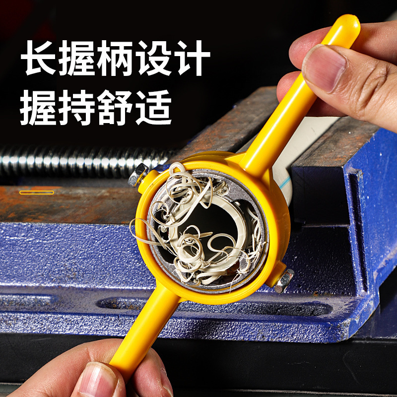 Cross-border 6-piece set of pvc plastic water pipe board thread type easy threading 4-inch, 6-inch and 1-inch water pipe board thread Specification drawing