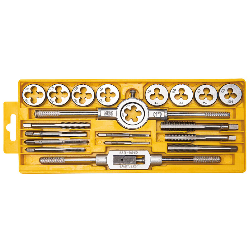 Deli DL0028 Tap and Die Combination Set, manual die, tap, tap, metal tapping tools Item Picture