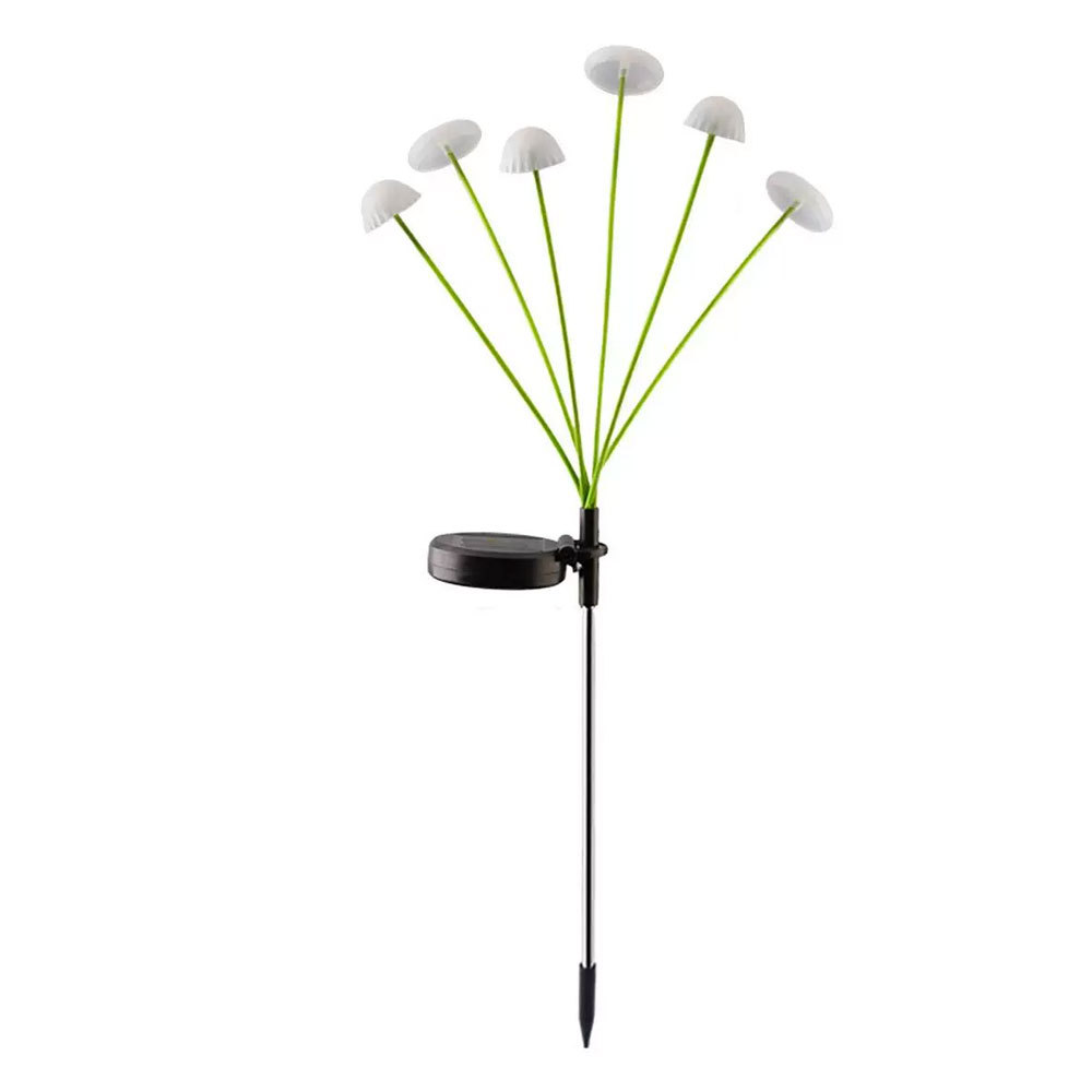 LED solar jellyfish lamp, silicone mushroom ground insert lamp, outdoor courtyard garden landscape atmosphere decorative lawn lamp Item Picture