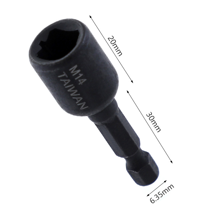 Machine tap socket chuck wrench 1/4 hexagonal handle internal thread return thread tapping socket alloy steel air wrench socket details Picture