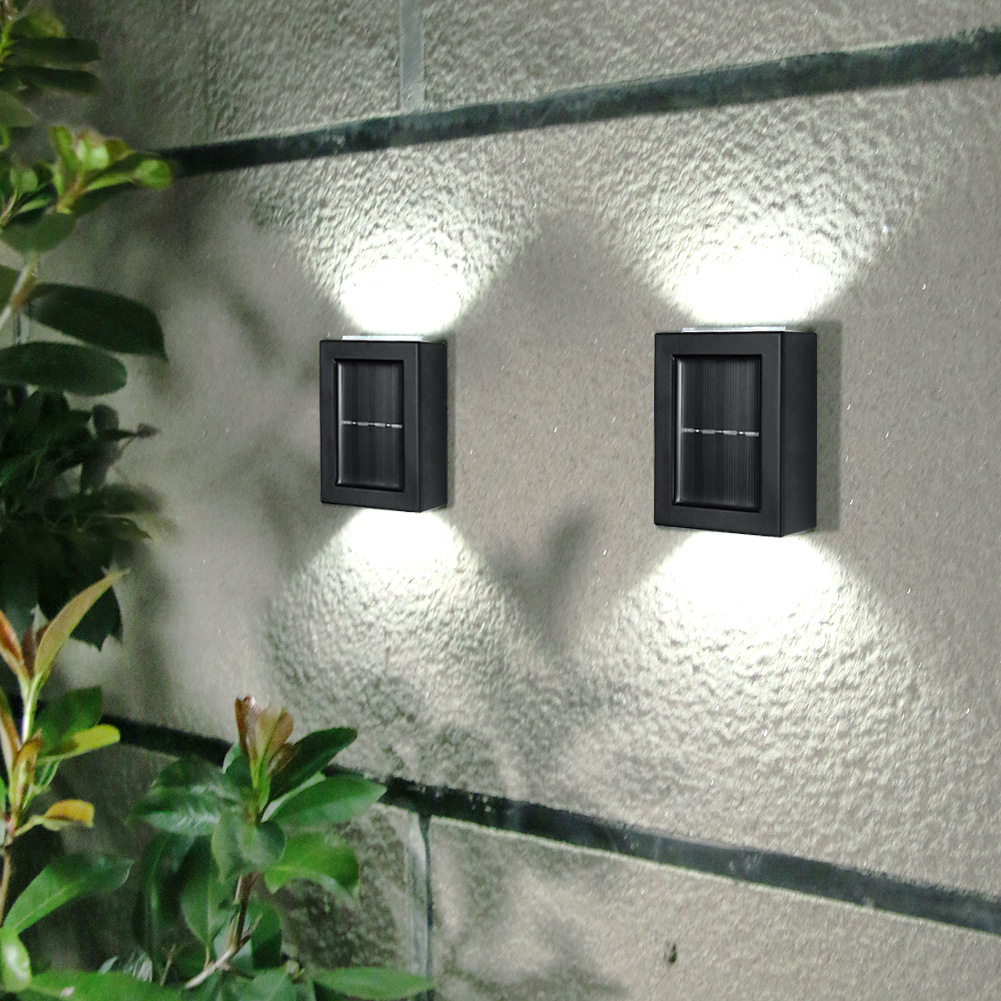 Solar wall lamps, outdoor garden and courtyard household decorative lamps, up and down luminous wall lamps, outdoor decorative wall lamps Specification drawing