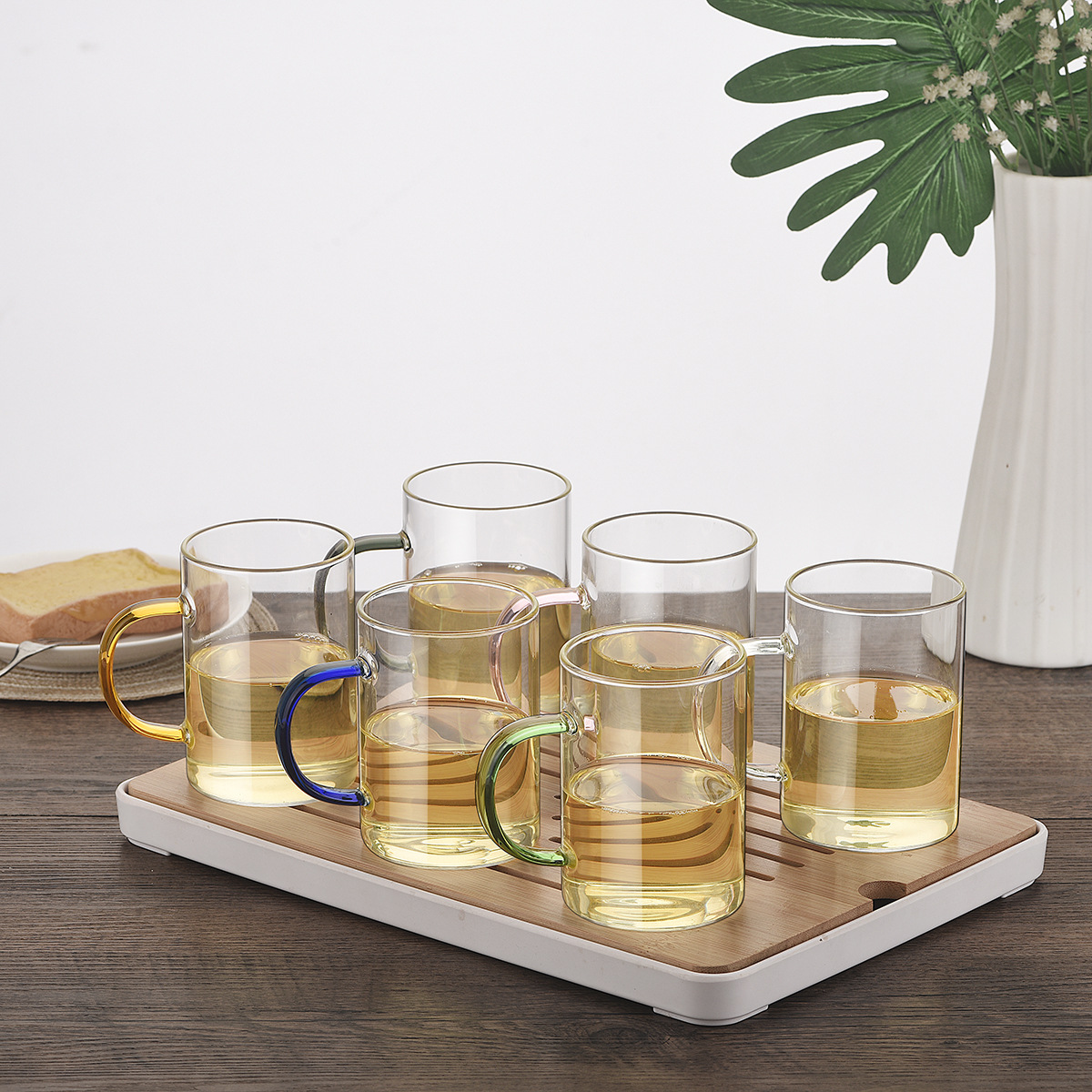 【 Customized LOGO】 Household water cooler, high borosilicate transparent water cooler, glass heat-resistant set, cold water cup Application Scenario