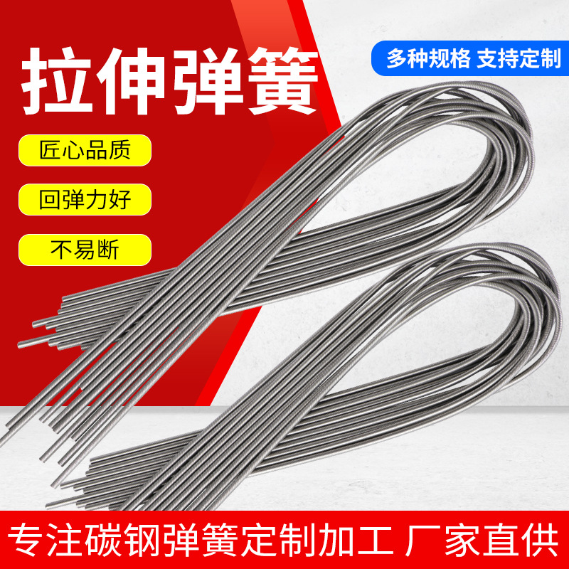 Stainless steel tension spring manufacturers supply 304 long tension springs for protecting ancient trees full figure