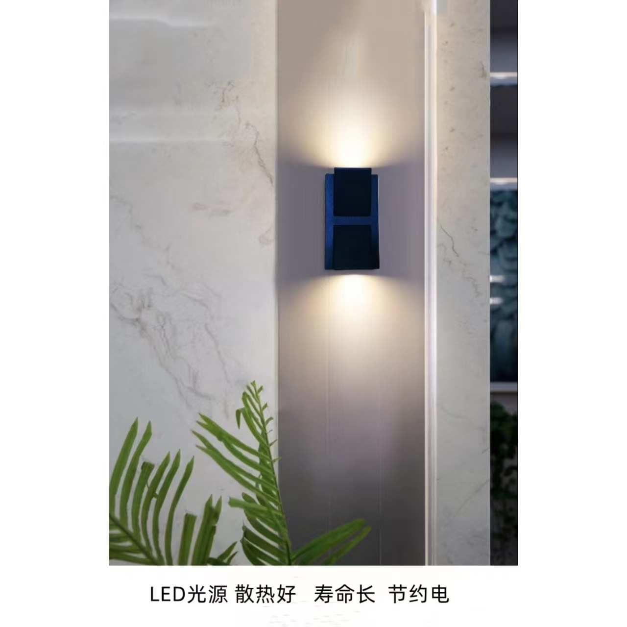 Outdoor waterproof wall lamps, double K and single K wall lamps, background, corridor, wall, staircase, simple outdoor wall lamps details Picture