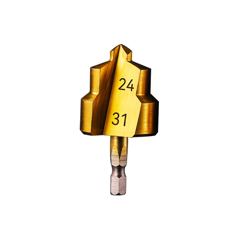 Hexagonal handle PPR riser drill 20/25/32 step drill bit, 4:6-inch water pipe reamer drill manufacturer wholesale undefined