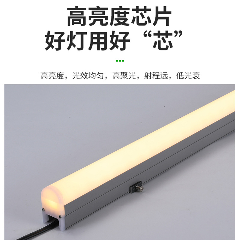 Engineering strip lights, outdoor landscape, architectural lighting, bridge signs, building facades, long strip spotlights, hard light strips, led Specification drawing