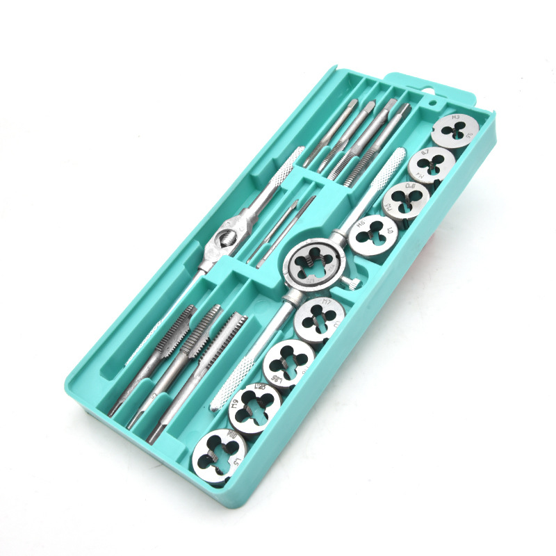 Tap, die, wrench set, hand-use winch frame, hand-use tap threading tool, metric and imperial tapping drill bit Item Picture