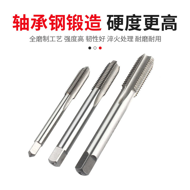 Factory direct sales of hand taps, high-hardness straight groove taps, tapping tools, m3-m24 standard coarse thread manual taps details Picture