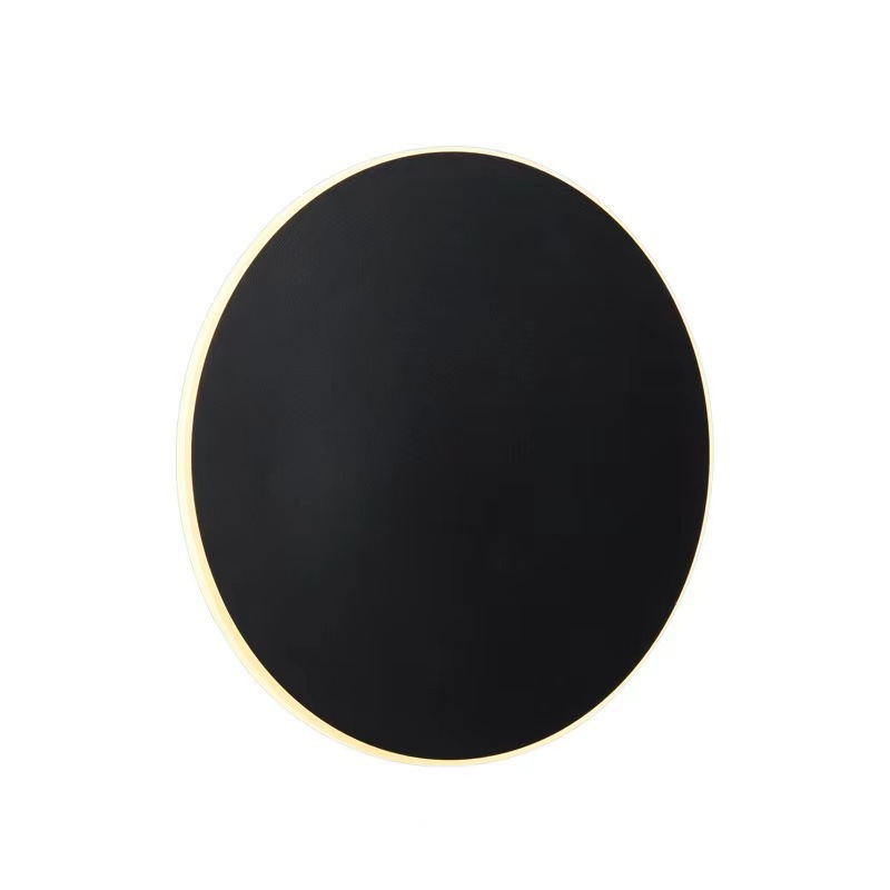 Nordic minimalist bedroom bedside lamp, modern minimalist corridor staircase wall background wall light, round led wall lamp touch Item Picture