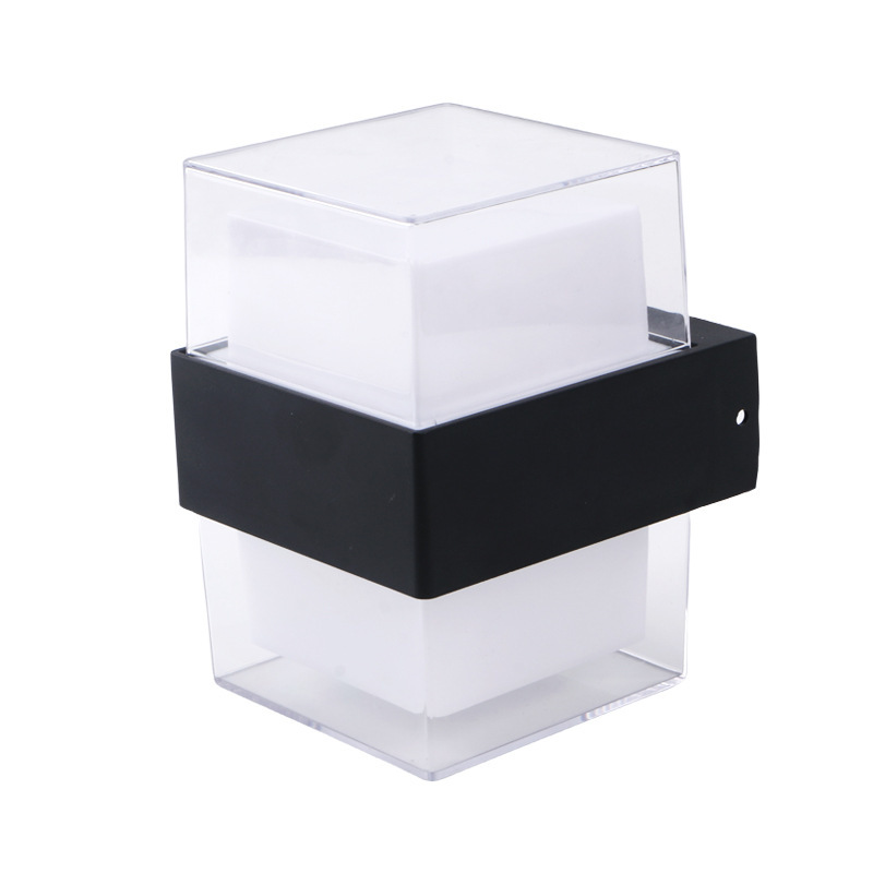 Double-headed square and circular LED wall lamps with upper and lower diffused light emission, bedside and staircase lamps, wall lamps, ultra-bright wall-washing lamps Item Picture
