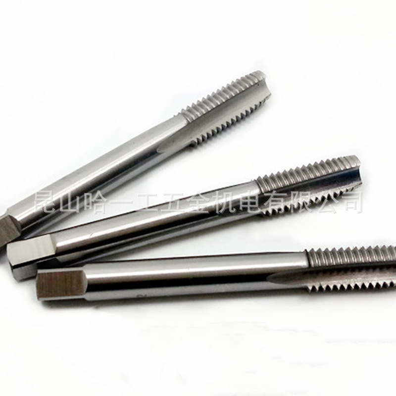 Machine taps, straight groove taps, high-speed steel taps, M6, M8, M12, M10, M5, M4, M3 taps Specification drawing