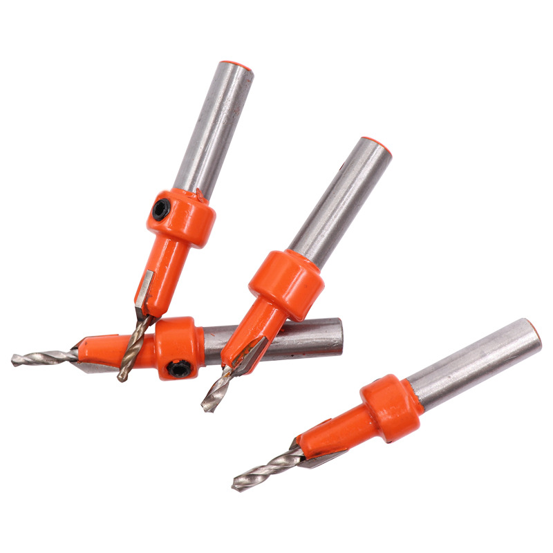 Screw installation on counterbore drill alloy head conical drill woodworking step drill bit, salad drill woodworking counterbore drill bit Item Picture
