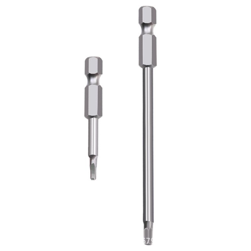 Magnetic hex socket screwdriver bit, electric screw screwdriver nozzle, air screwdriver bit, hex socket screwdriver head, 1/4 handle screwdriver head, 100mm Item Picture