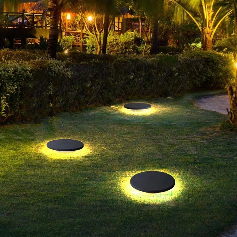 Outdoor lawn lights, waterproof solar garden lights, modern and simple plug-in lights, garden landscape lights, outdoor grassland lights Specification drawing