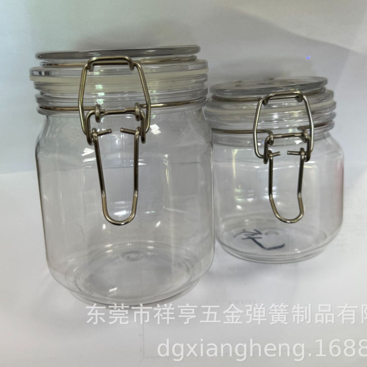 Moisture-proof storage hardware, glass sealed can clips, wire clips, stainless steel can clips, tea can clips Specification drawing