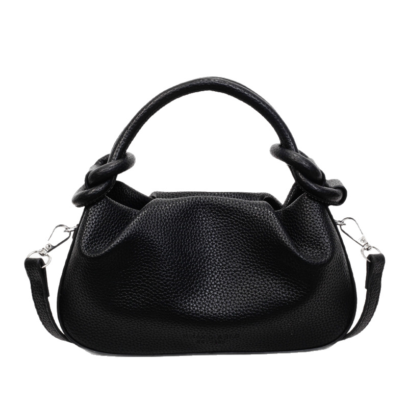Exquisite, simple and niche pleated handbag for women, a new style of fashionable and retro single-shoulder bag in 2025, a solid color crossbody bag with a stylish look Item Picture