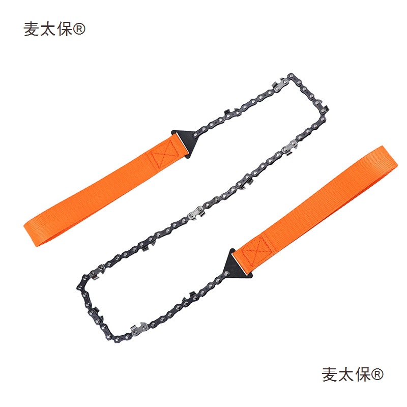 24-inch portable hand-zipped saw, manganese steel alloy saw, outdoor survival hand-pulled saw, garden woodcutter, Mai Taibao Item Picture