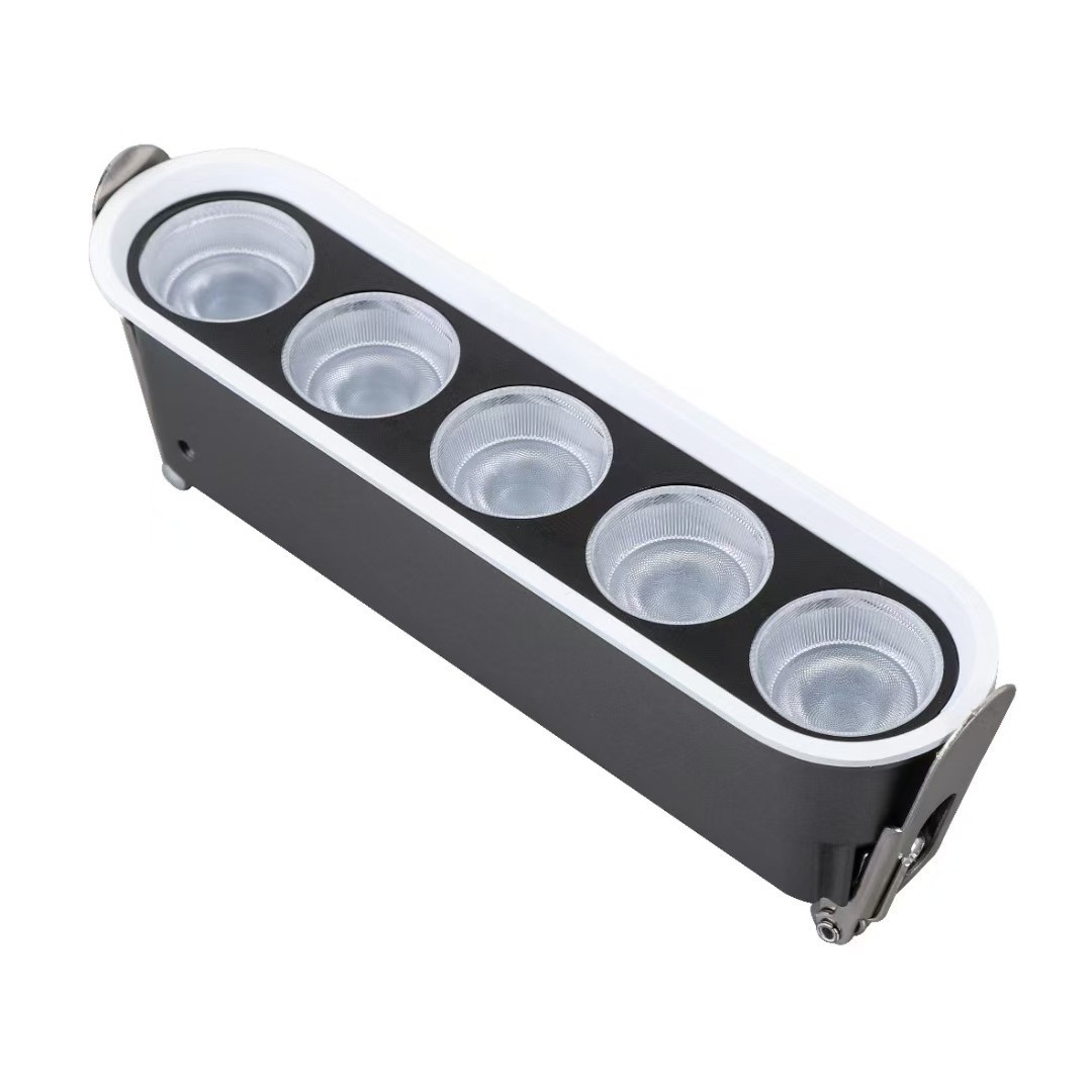 LED deep anti-glare grille spotlights, long concealed embedded flower line lights, hotel grille linear lights, corridor lights Specification drawing